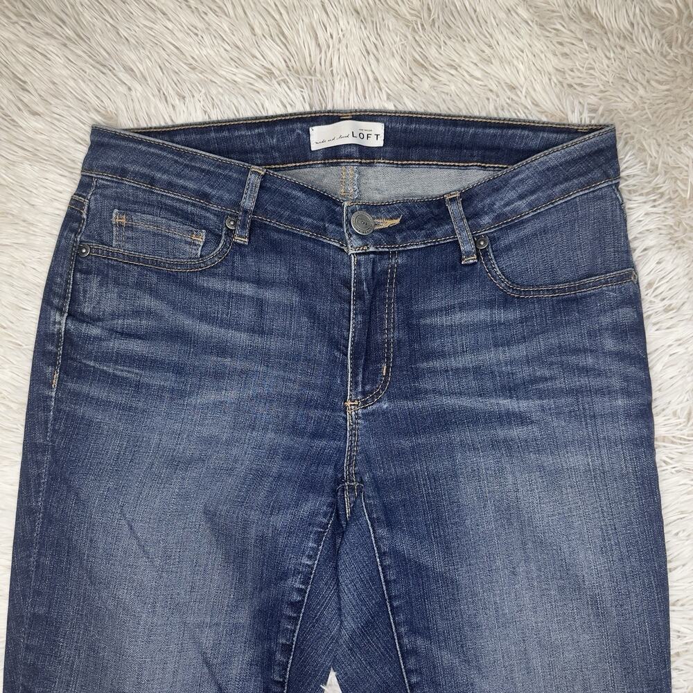 Ann Taylor LOFT Size 27/4 Curvy Skinny Jeans Low Rise Stretch 29.5” Ins Womens - Picture 3 of 11